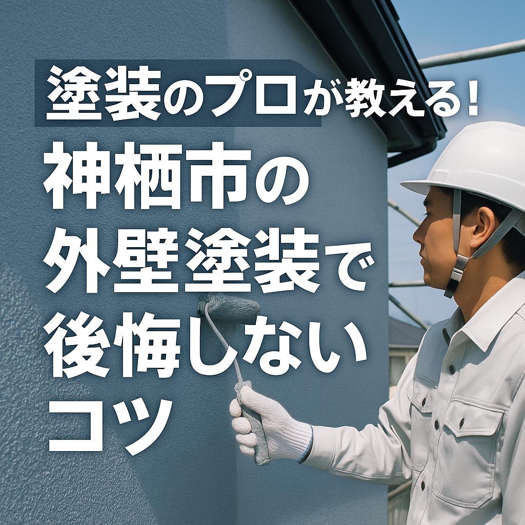 塗装のプロが教える！神栖市の外壁塗装で後悔しないコツ