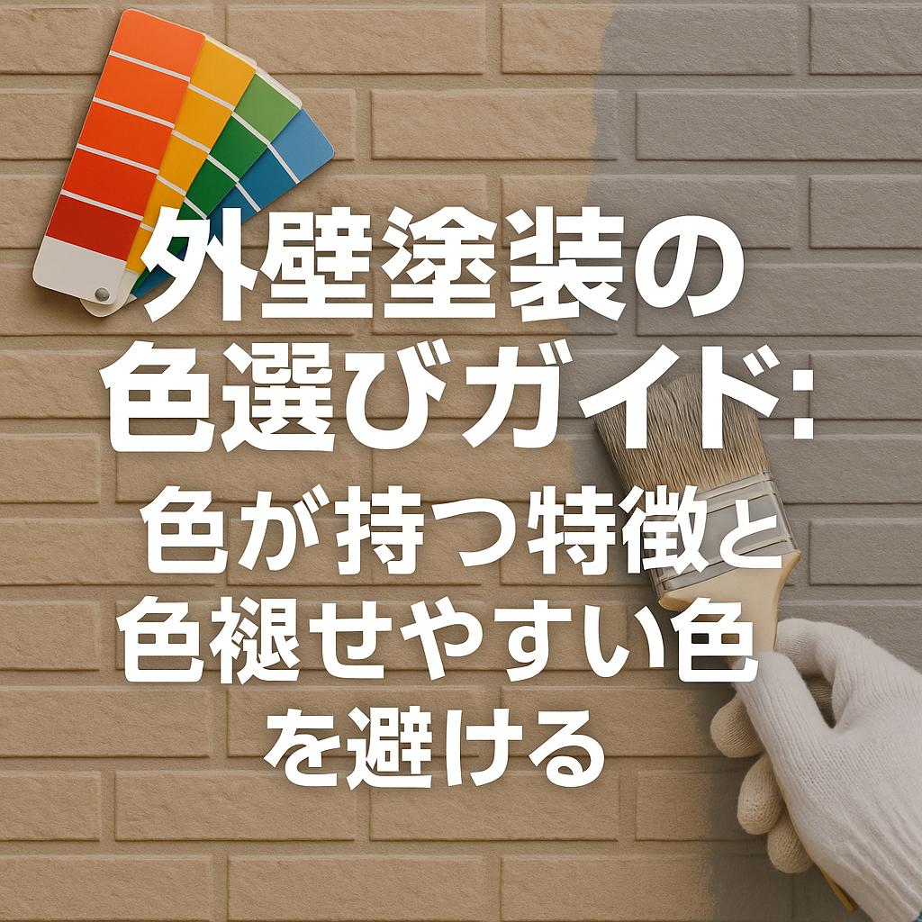 外壁塗装の色選びガイド：色が持つ特徴と色褪せやすい色を避ける