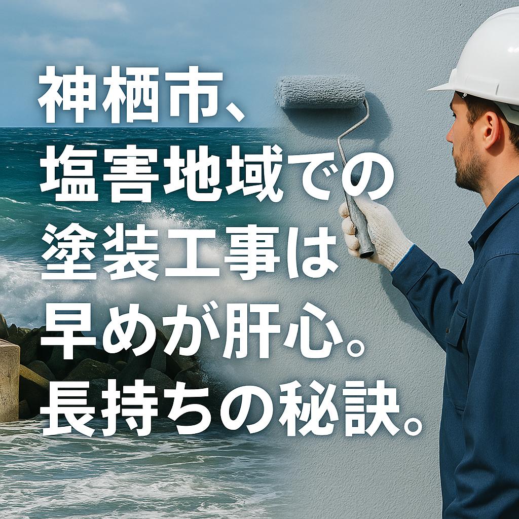 神栖市、塩害地域での塗装工事は早めが肝心。長持ちの秘訣。